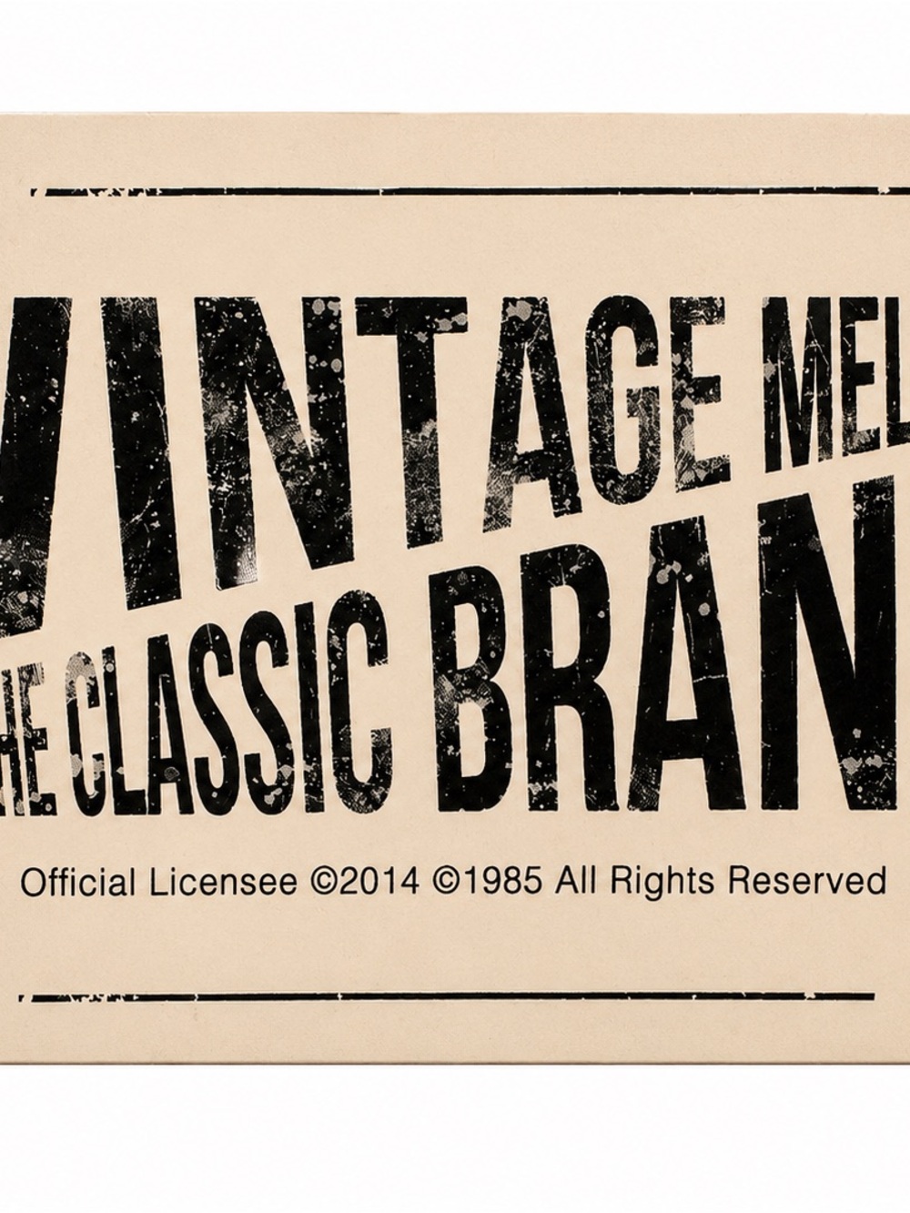 Vintage Black Text Graphic on Cream Background - Picture 2 of 5